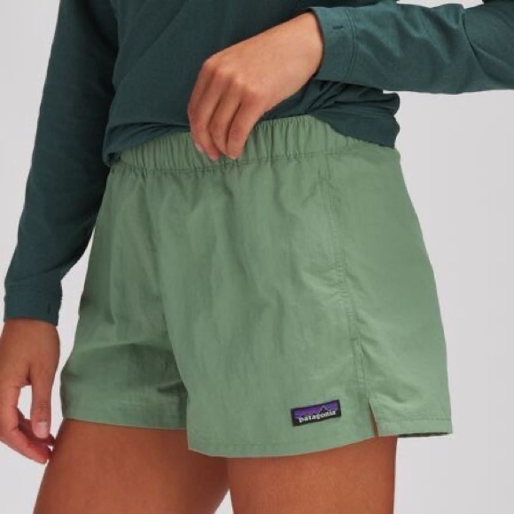 SOLD Patagonia Women's Green Barely Baggies Shorts